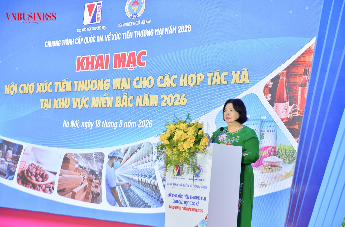 Gần 150 gian hàng tham gia Hội chợ Xúc tiến thương mại cho các HTX khu vực miền Bắc năm 2026