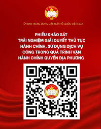 Khảo sát trải nghiệm giải quyết thủ tục hành chính và sử dụng dịch vụ công